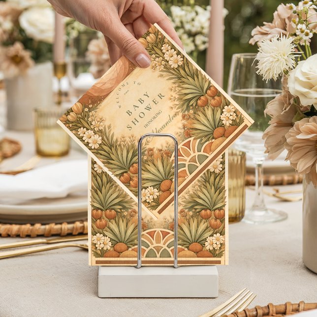 Soft Desert Wildflowers Baby Shower Napkin (Creator Uploaded)