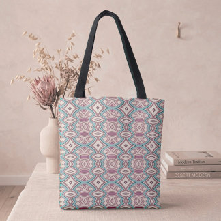 Soft Diamond & Oval Symmetry Tote Bag