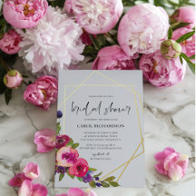 Soft Dove Grey Watercolor Floral Bridal Shower