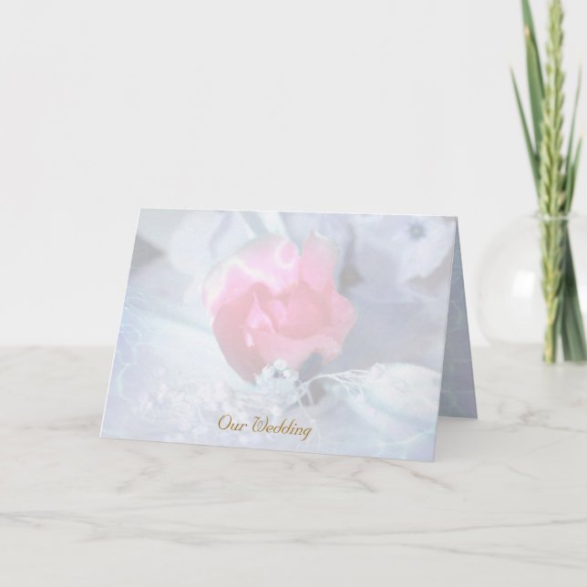 Soft Dream Wedding Invitation Card (Front)