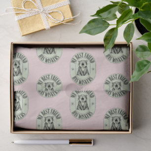 Soft Dusty Blush - Cat Lovers Pet Enthusiast Tissue Paper