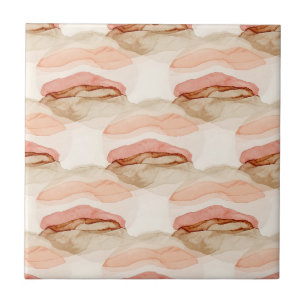 Soft Earthy Abstract (1) Ceramic Tile