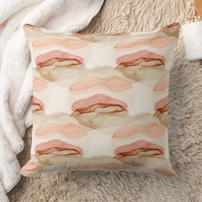 Soft Earthy Abstract (1) Cushion (Blanket)