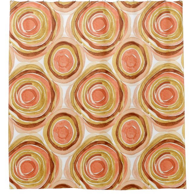 Soft Earthy Abstract (3) Shower Curtain (Front)