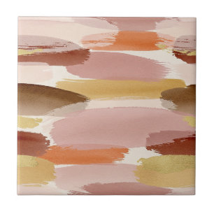 Soft Earthy Abstract (4) Ceramic Tile