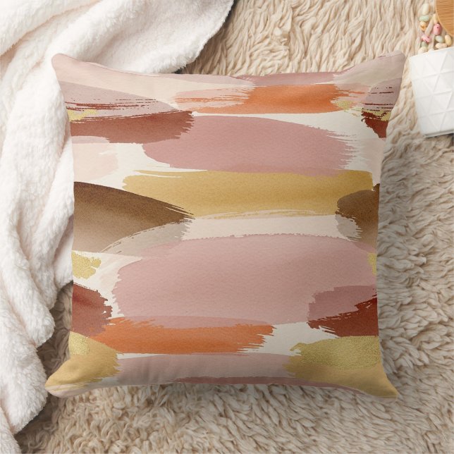Soft Earthy Abstract (4) Cushion (Blanket)