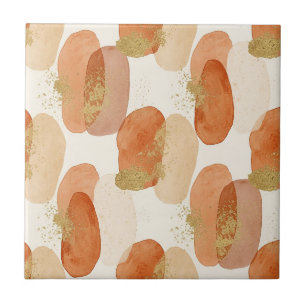 Soft Earthy Abstract (5) Ceramic Tile