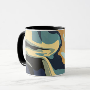 Soft Earthy Swirls in Calm Tones Mug