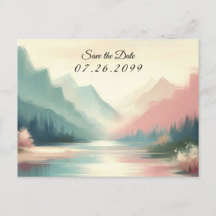 Soft Echoes of the Mountains Announcement Postcard