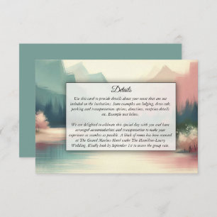 Soft Echoes of the Mountains Enclosure Card