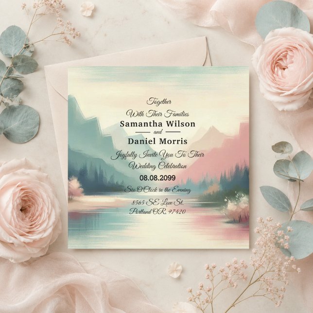 Soft Echoes of the Mountains Invitation (Creator Uploaded)