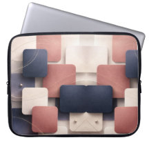 Soft edged-cubes with metallic accents AI art