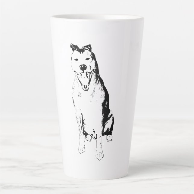 Soft Edged Silhouette Latte Mug (Front)