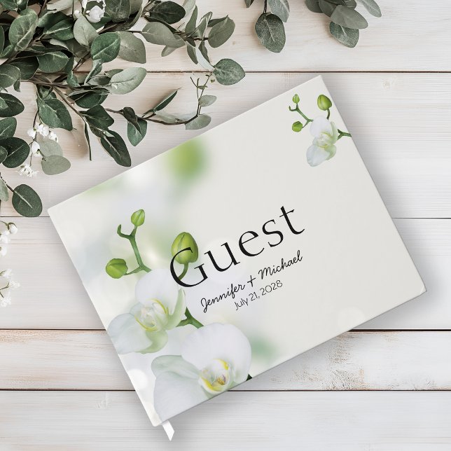 Soft Elegant Orchid Guest Book (Creator Uploaded)