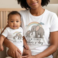 Soft Elephant Mum Baby Love First Mothers Day Art