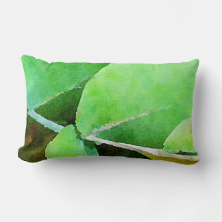Soft Eucalypt Leaves Lumbar Cushion