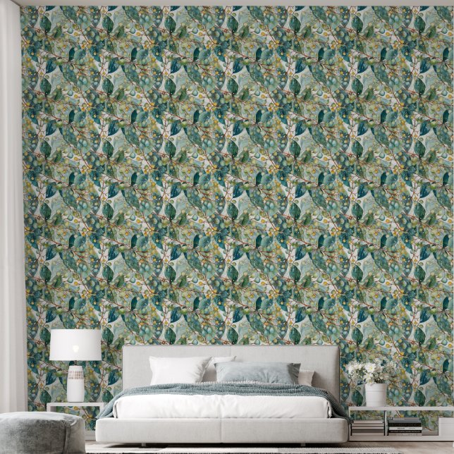 Soft Eucalyptus 4 Wallpaper (Bedroom)