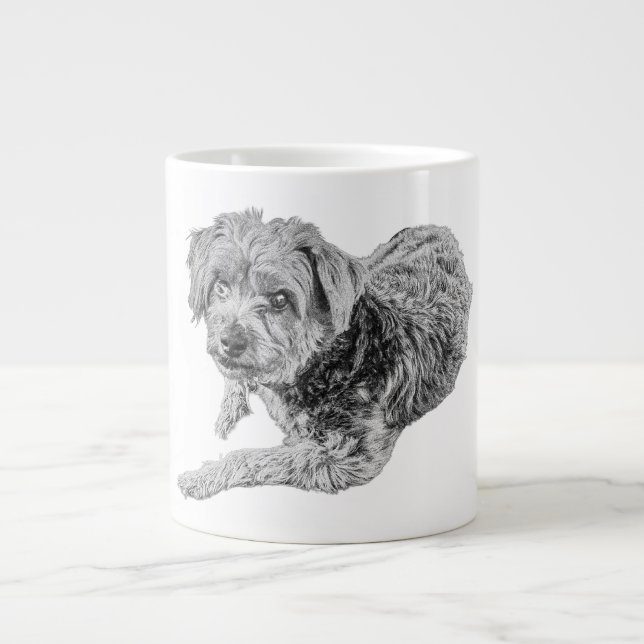 Soft Eyes, Gentle Soul Large Coffee Mug (Front)