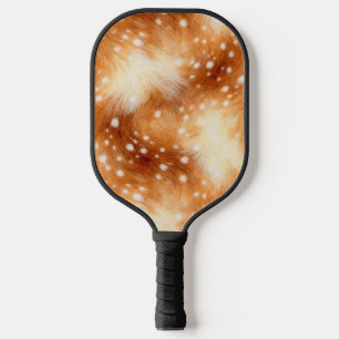 Soft Fawn Fur Cozy Woodland Pickleball Paddle