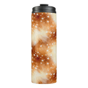 Soft Fawn Fur Cozy Woodland Thermal Tumbler