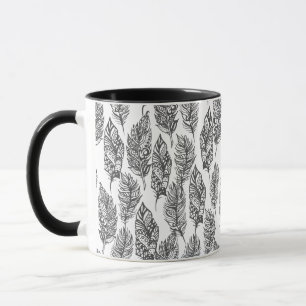 Soft Feathers Doodle Mug