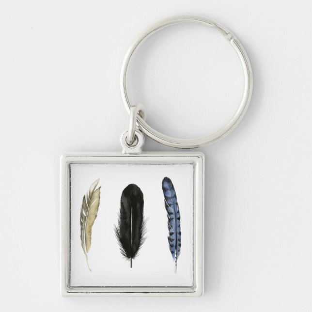 Soft Feathers I Key Ring (Front)