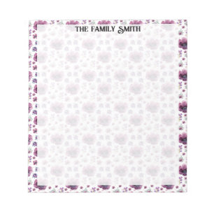 Soft Feminine Lavender Inspired Art Notepad