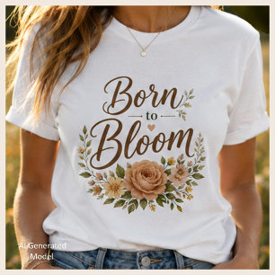 Soft Feminine Nature Inspired Women’s Graphic Tee