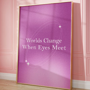 Soft Feminine Typography Romantic Quote Poster