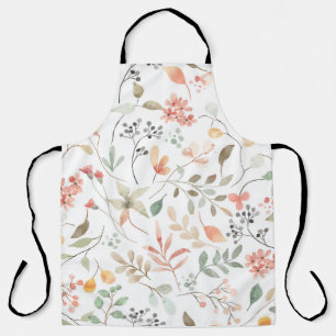 Soft Floral All-Over Print Apron