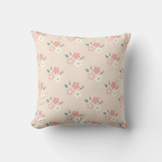 Soft Floral Bouquet Pattern Cushion