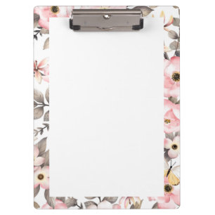 Soft Floral Clipboard