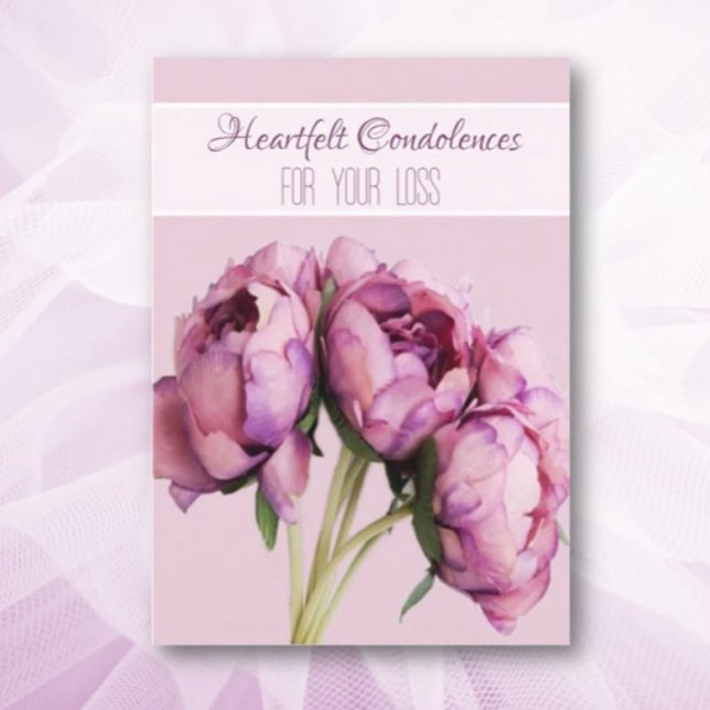 Soft floral Condolences sympathy Greeting Card (Creator Uploaded)