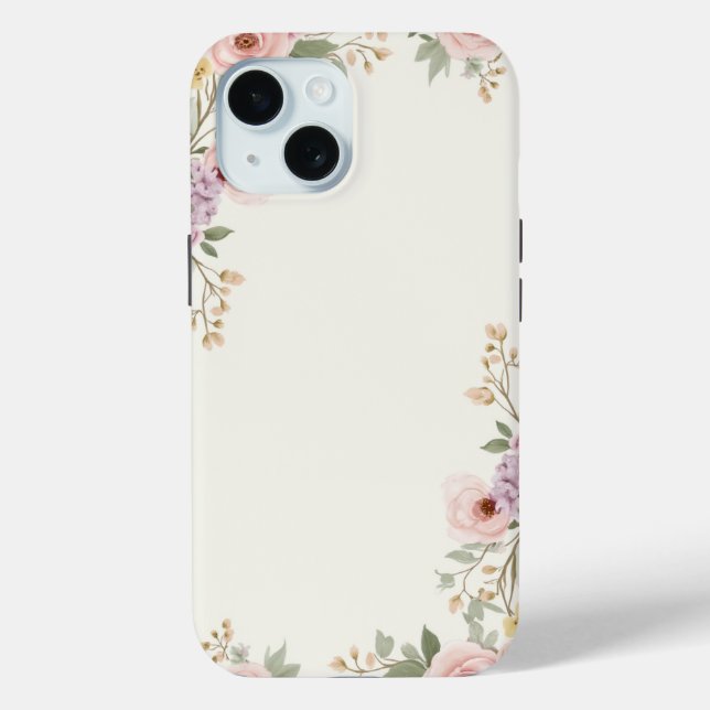 Soft Floral Elegance Case-Mate iPhone Case (Back)