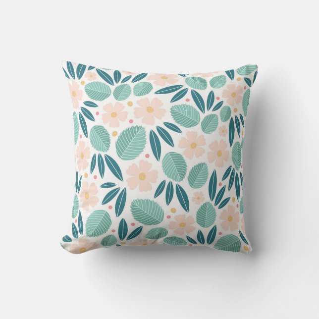 Soft Floral Elegance Cushion (Front)