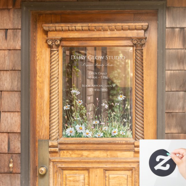 Soft Floral Elegant Organic Beauty Studio (Home Door)