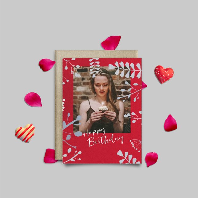 Soft floral frame Birthday Cards (Creator Uploaded)