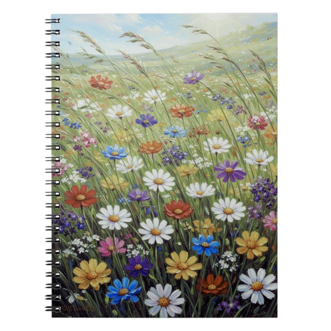 Soft Floral Pattern Collection Notebook (Front)