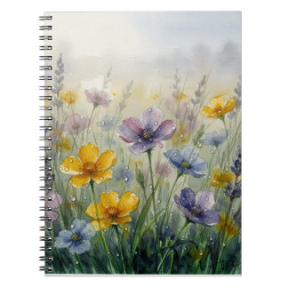 Soft Floral Pattern Collection Notebook