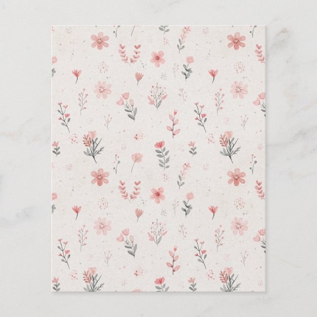 Soft Floral Pattern Flyer (Front)