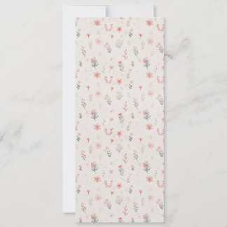 Soft Floral Pattern Invitation