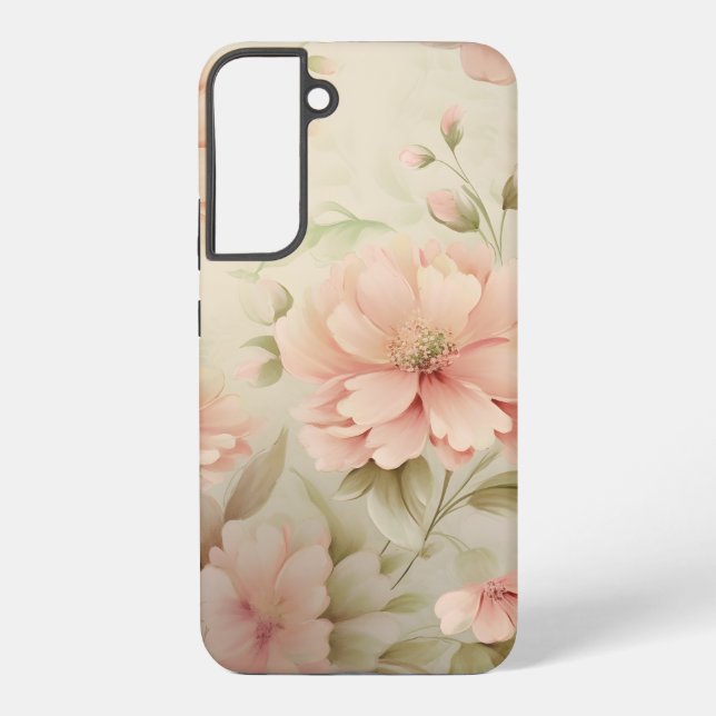 Soft Floral Samsung Galaxy S22+ Case (Back)