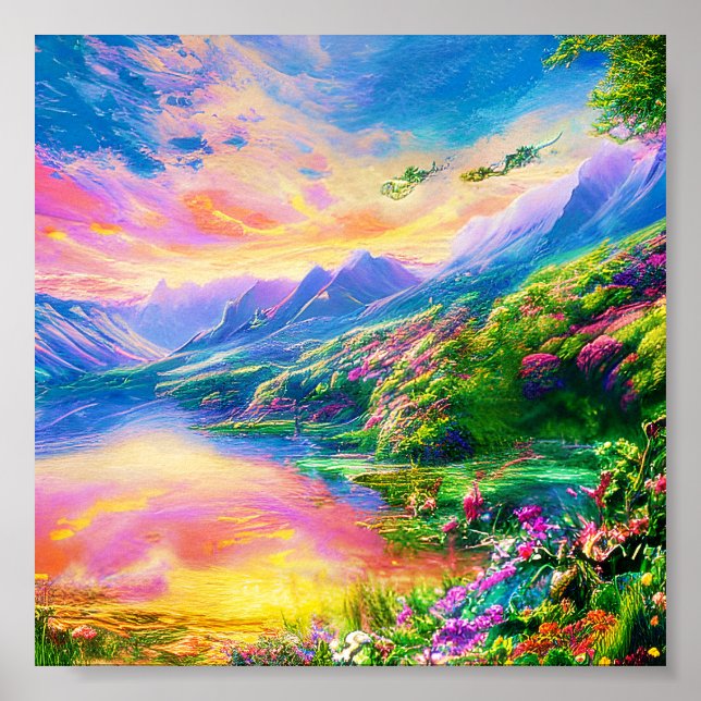 Soft floral valley poster (Front)