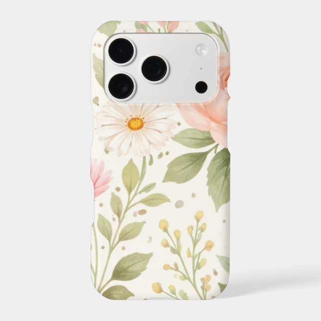 Soft Floral Watercolor Pattern   (Back)