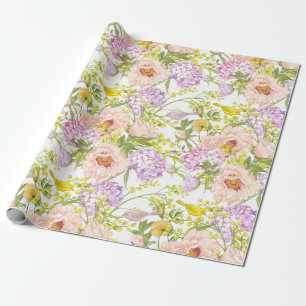 Soft Floral Wrapping Paper