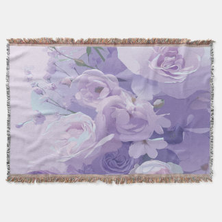 Soft flower pattern throw blanket