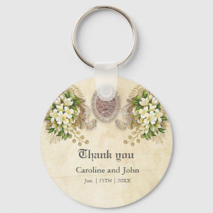 Soft flowers key ring