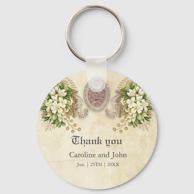 Soft flowers key ring (Front)