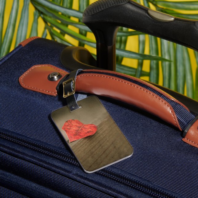 Soft Focus Fall Leaf Luggage Tag (Front Insitu 1)
