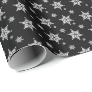 Soft Focus Snowflakes Wrapping Paper